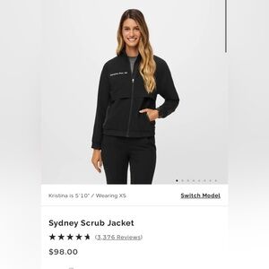 Figs Sydney Scrub Jacket